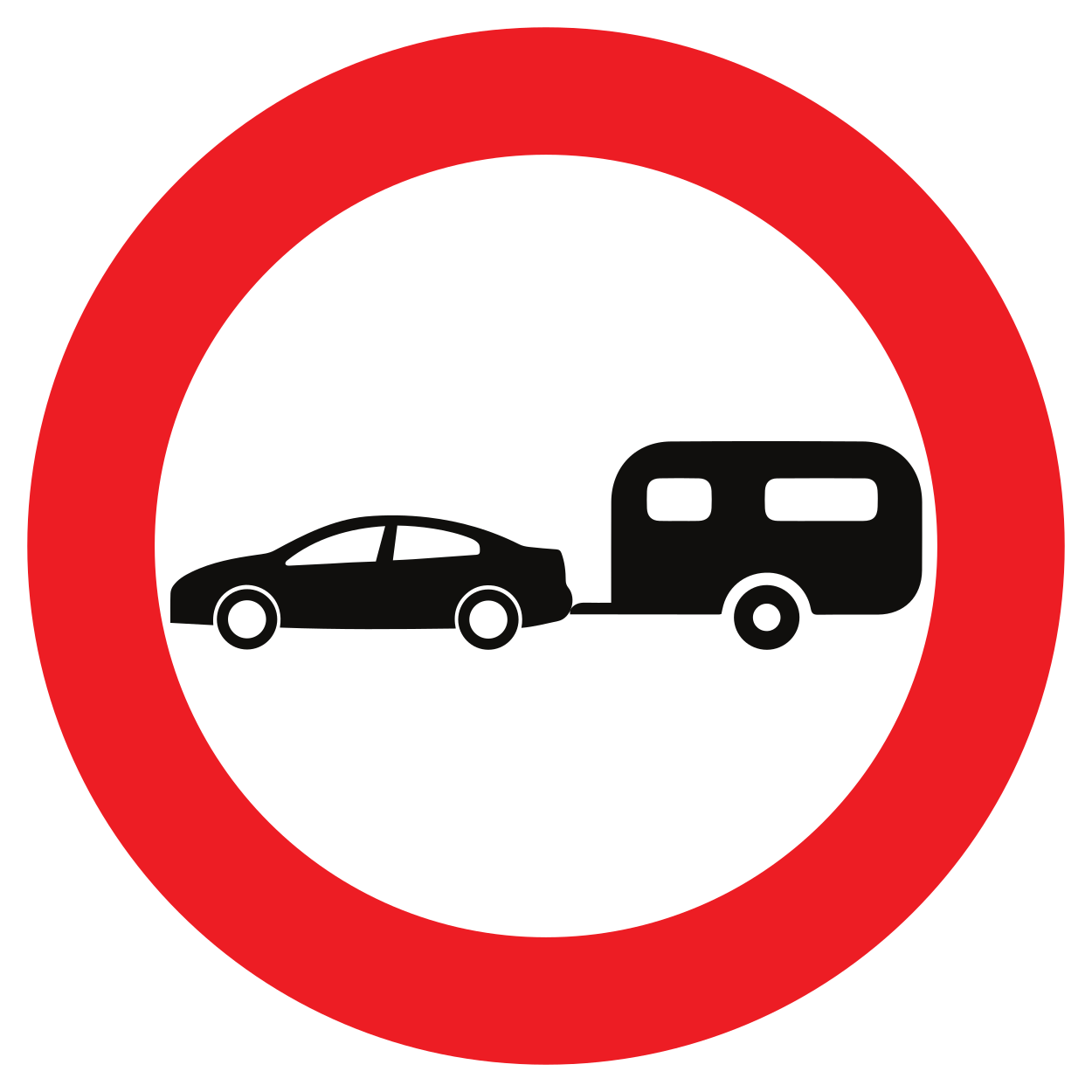 Caravanes interdites.
