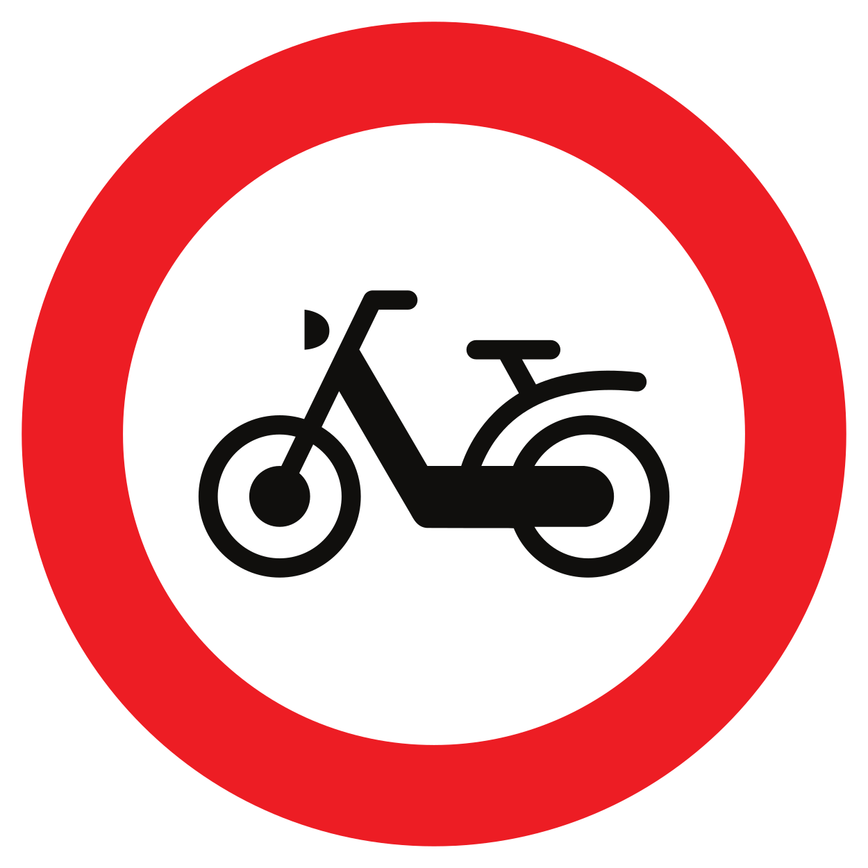 Mopedler yasaktır.