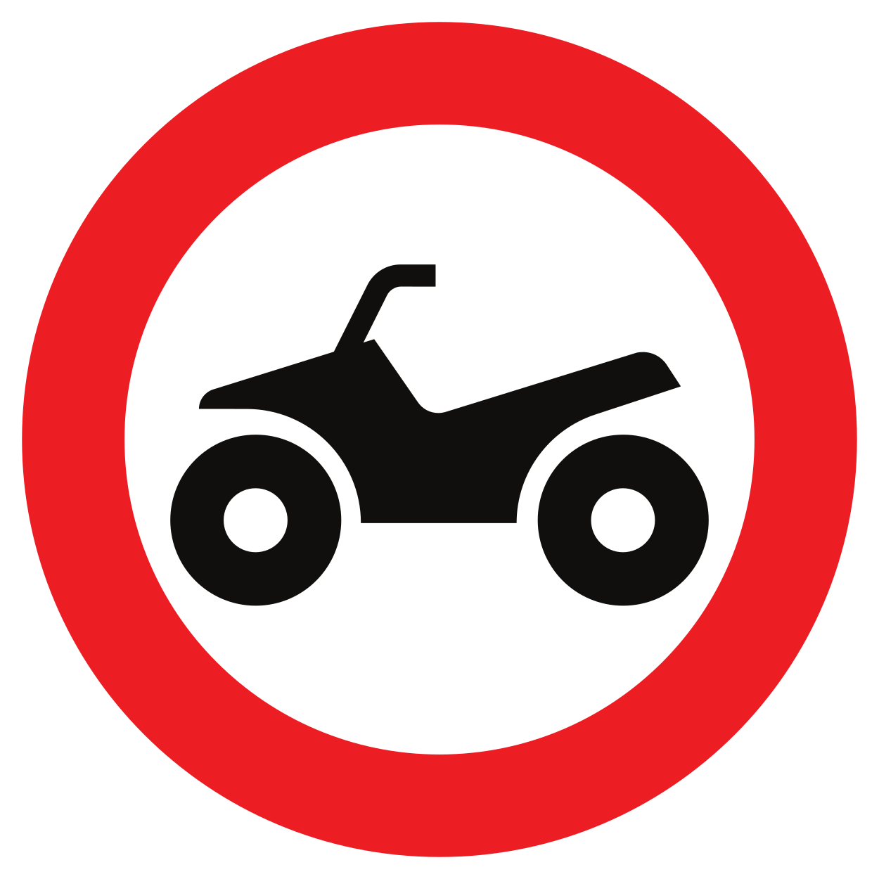 Quads interdits.