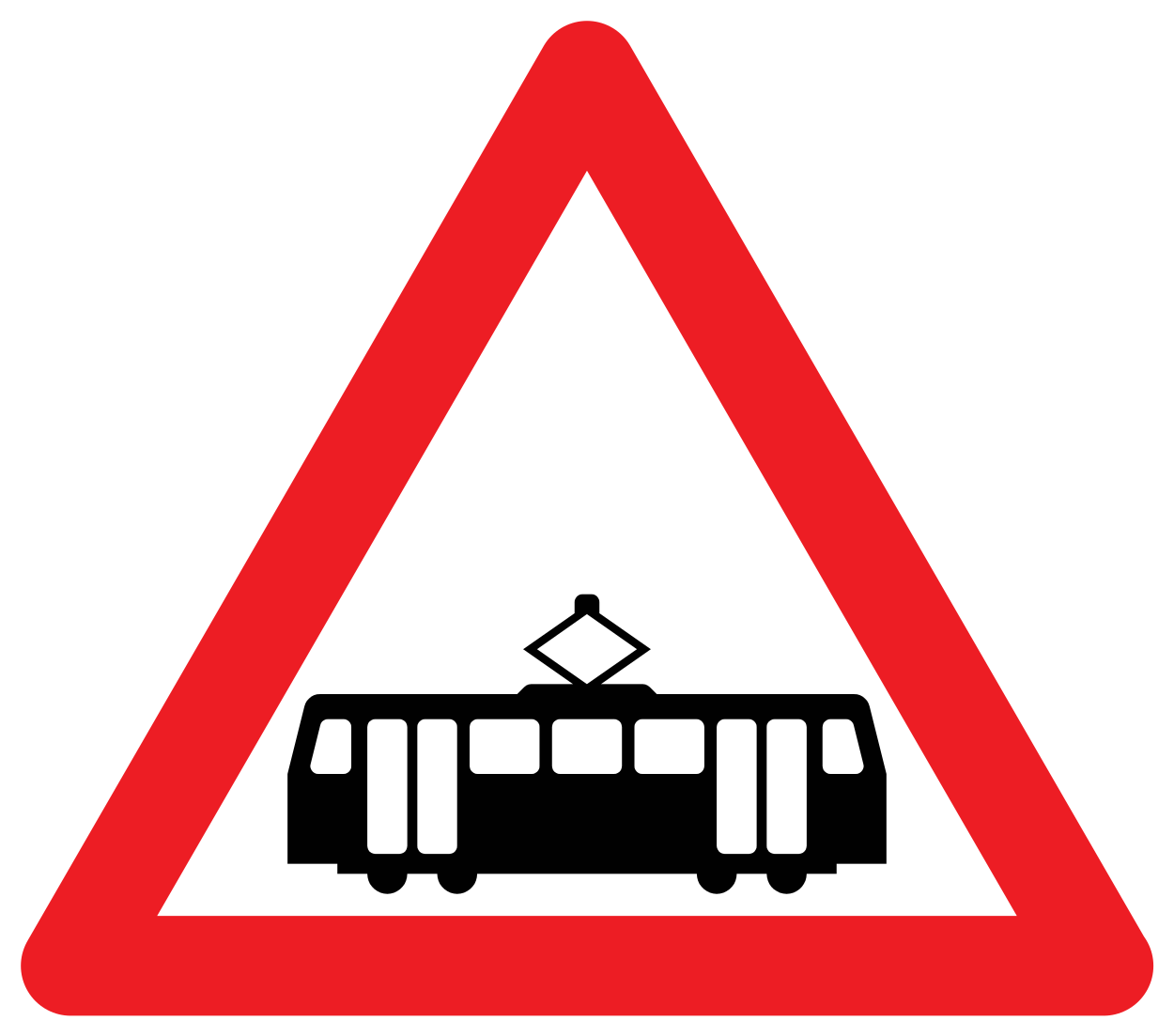 Tramvay uyarısı.