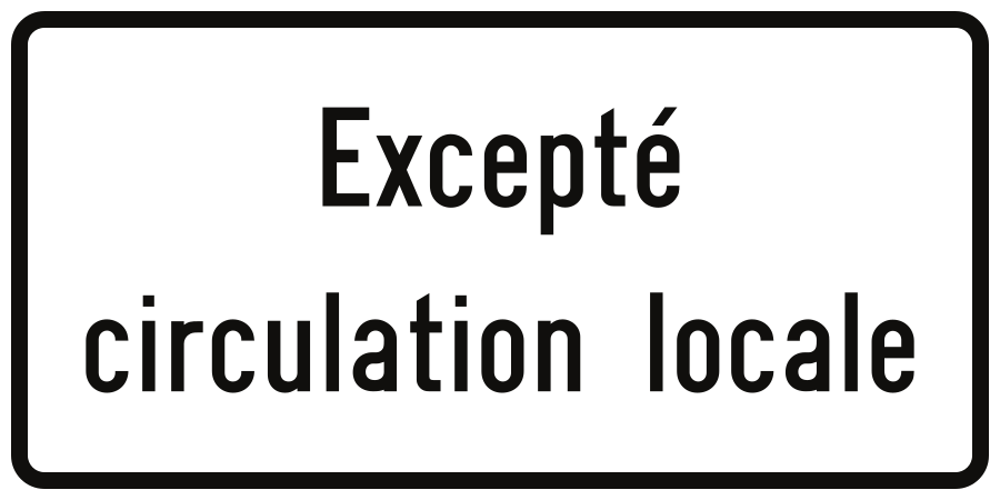 Plaatselijk verkeer toegestaan.