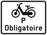 Verplicht voor bromfietsen klasse P.