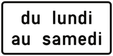 Op de aangegeven dagen.