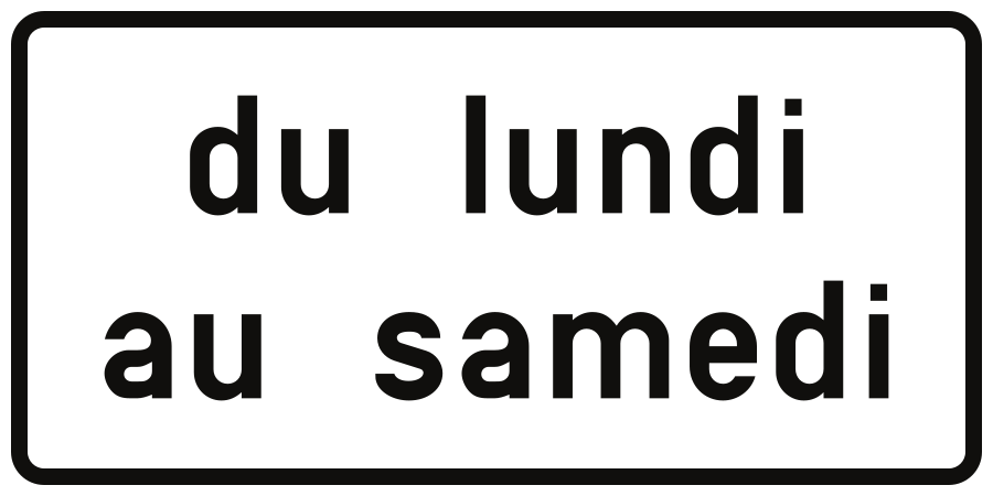 Op de aangegeven dagen.