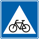 Oversteekplaats voor fietsers.