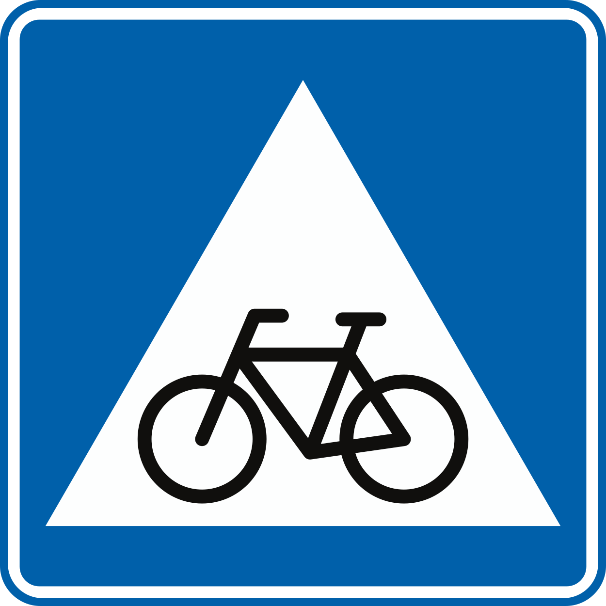 Oversteekplaats voor fietsers.
