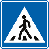 Oversteekplaats voor voetgangers.