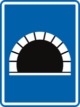 Begin van een tunnel.