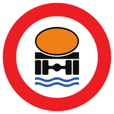 Voertuigen met waterverontreinigende stoffen verboden.