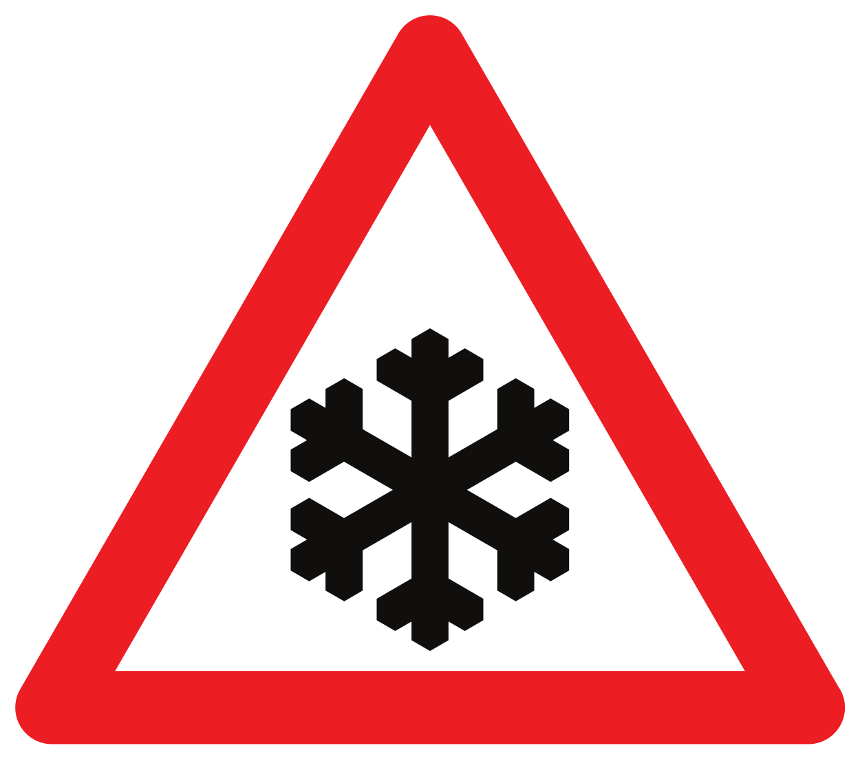 Waarschuwing voor sneeuw en natte sneeuw.