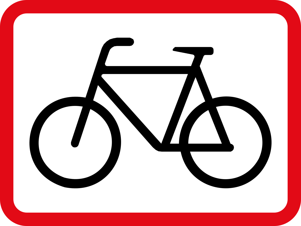 Für Radfahrer.